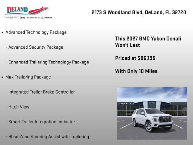 New 2027 GMC Yukon Denali w/ Denali Reserve Package RWD image 22