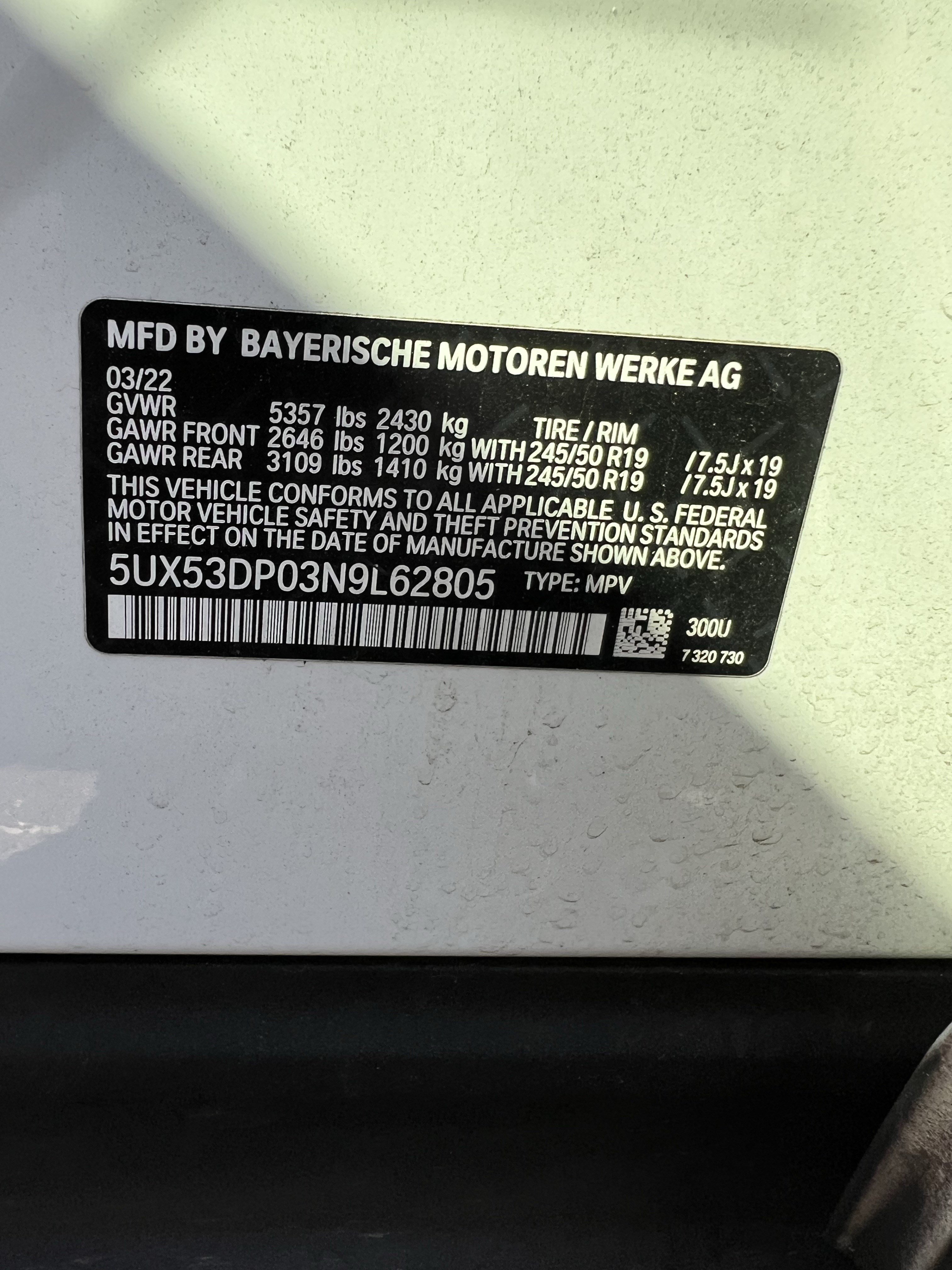 Used 2022 BMW X3 xDrive30i w/ Convenience Package AWD/4WD image 37