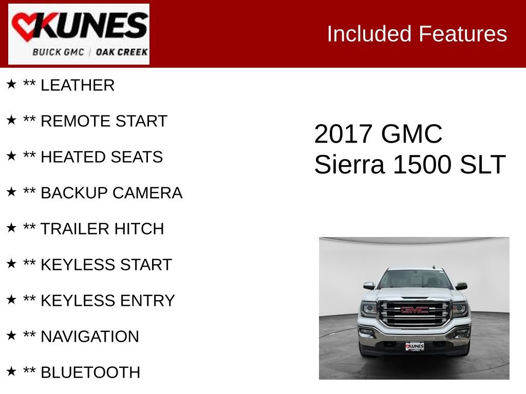 Used 2017 GMC Sierra 1500 SLT w/ SLT Premium Package AWD/4WD image 2