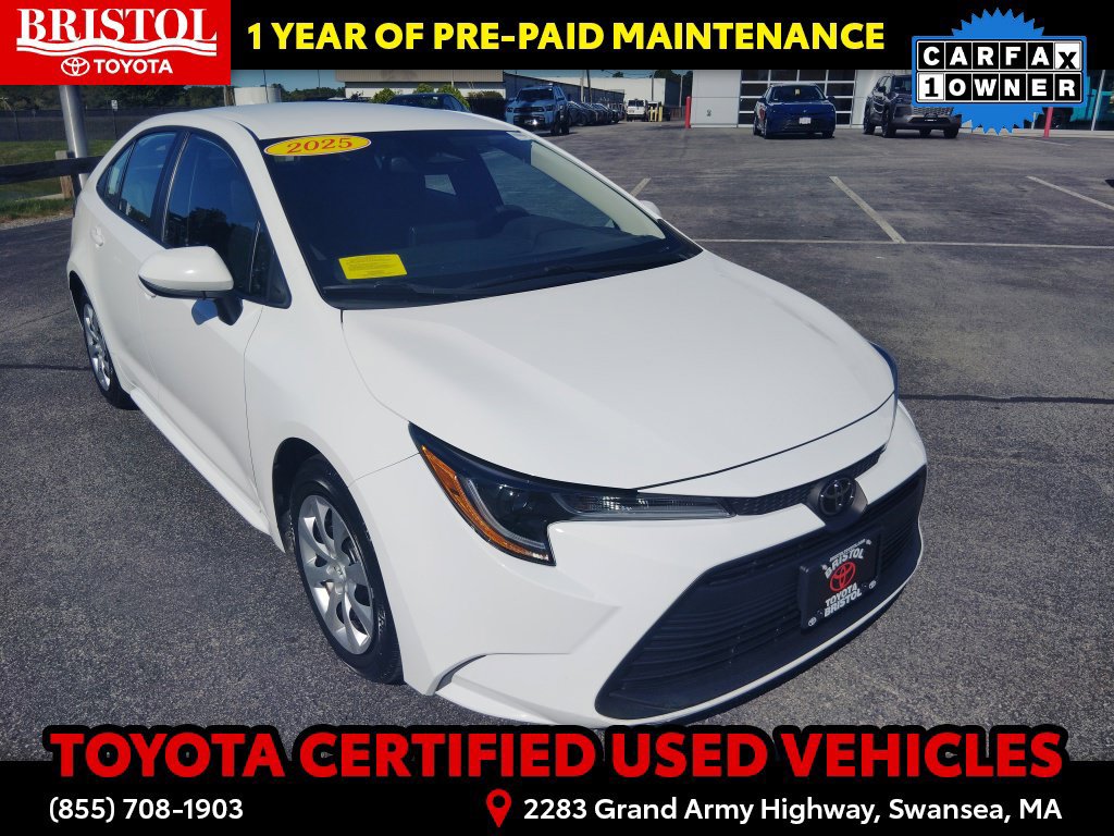 Certified 2025 Toyota Corolla LE FWD image 1
