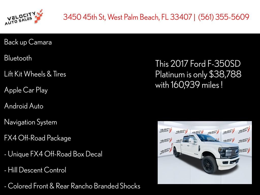 Used 2017 Ford F350 Platinum w/ Platinum Ultimate Package image 26
