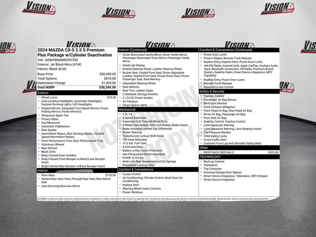 Used 2024 MAZDA CX-5 AWD 2.5 S w/ Premium Plus Pkg image 36