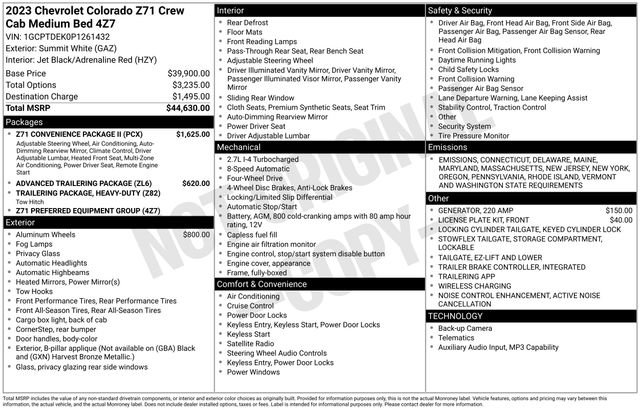 Certified 2023 Chevrolet Colorado Z71 w/ Z71 Convenience Package 2 image 6