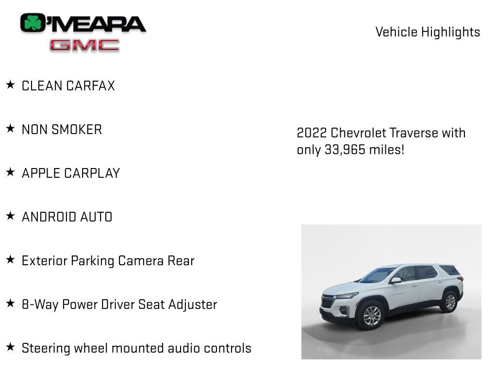 Used 2022 Chevrolet Traverse LS AWD/4WD image 7