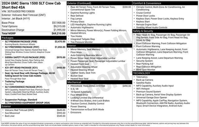 Used 2024 GMC Sierra 1500 SLT w/ SLT Premium Package AWD/4WD image 41