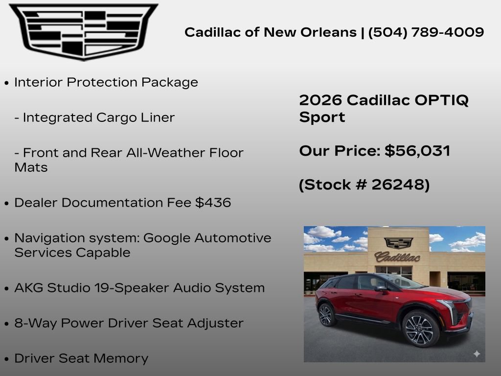 New 2026 Cadillac Optiq Sport 1 RWD image 7