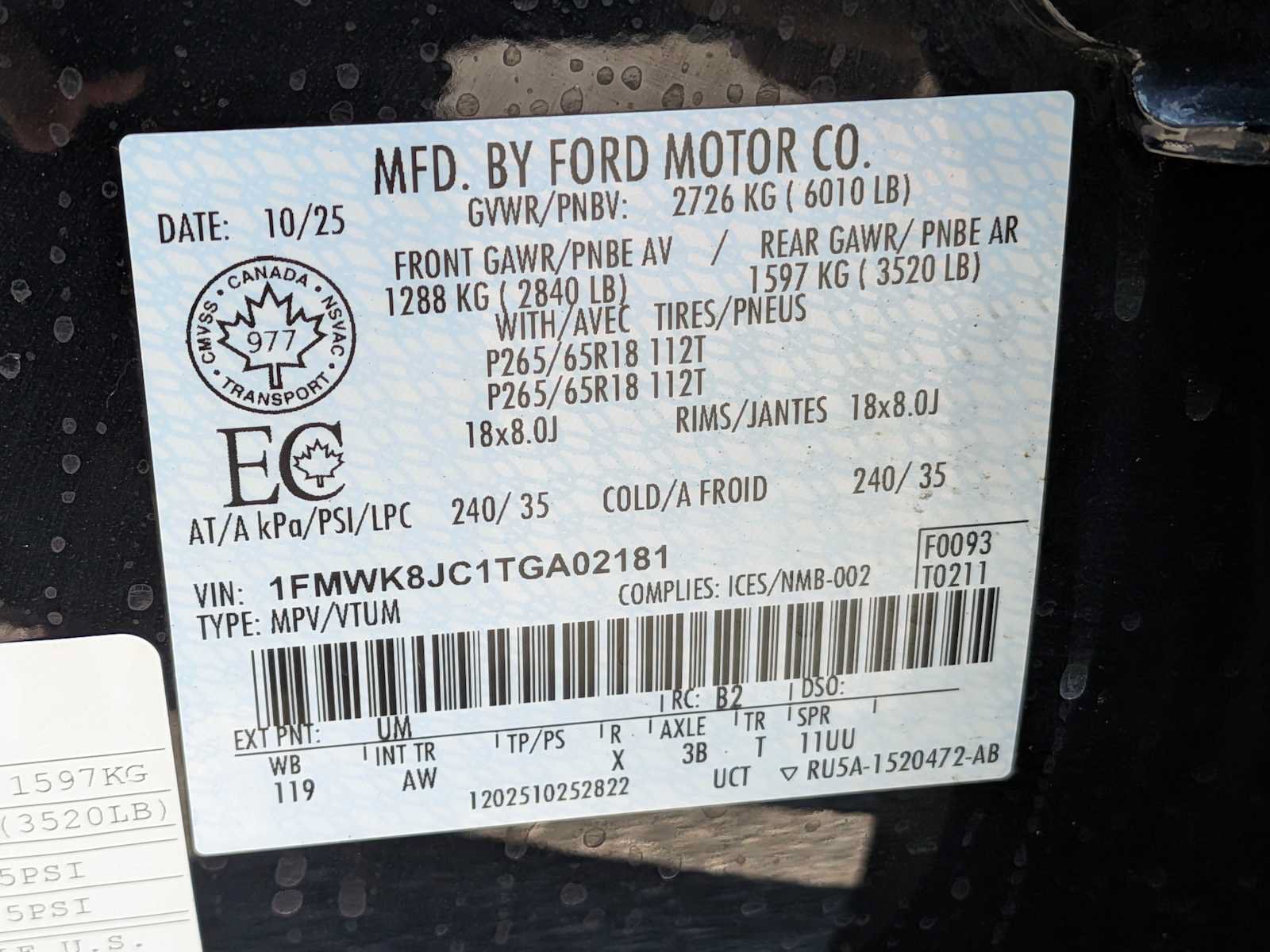 Certified 2026 Ford Explorer Tremor w/ Tremor Ultimate Package AWD/4WD image 31