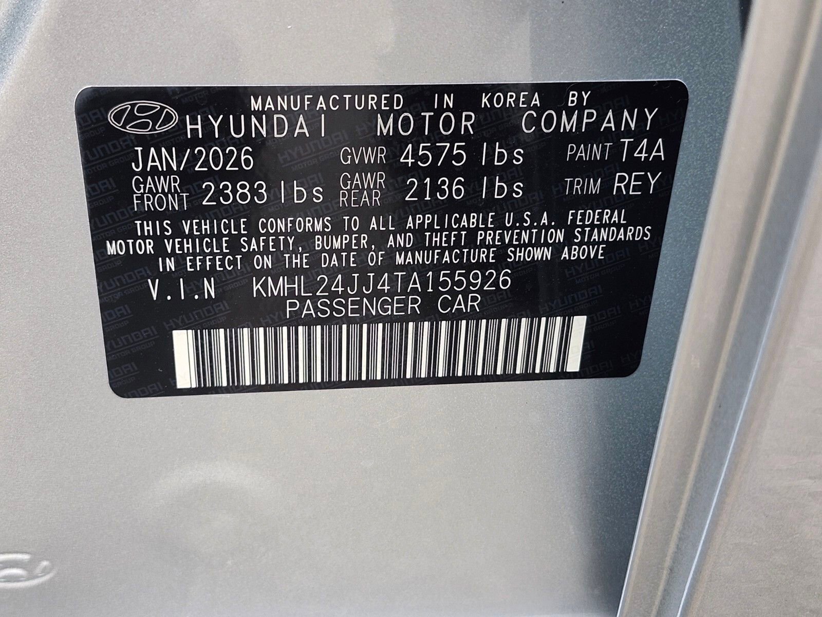 New 2026 Hyundai Sonata Blue FWD image 33