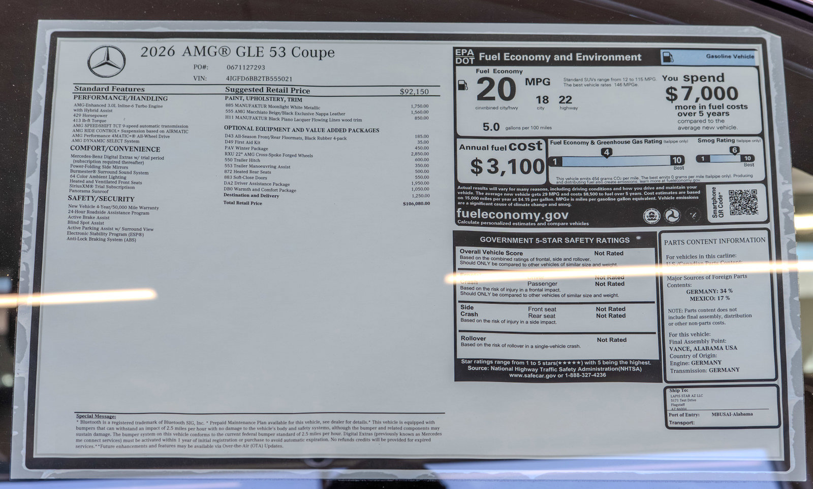 New 2026 Mercedes-Benz GLE 53 AMG 4MATIC Coupe image 36