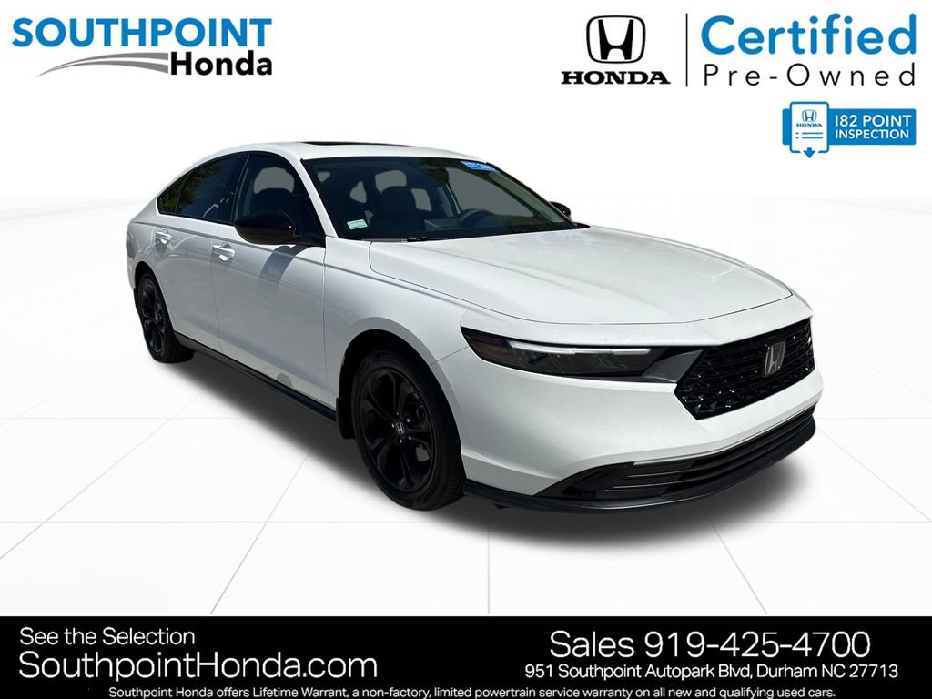 Certified 2025 Honda Accord SE