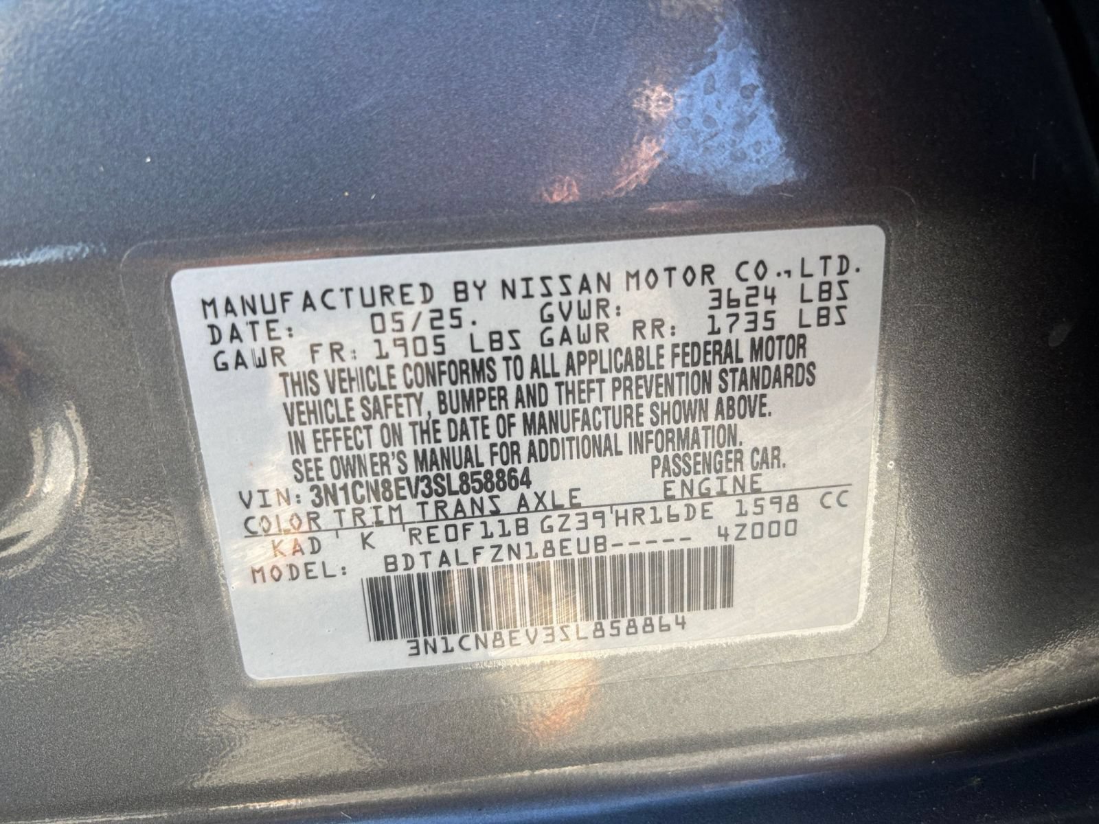 Used 2025 Nissan Versa SV FWD image 26