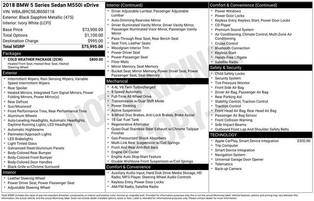 Used 2018 BMW M550i xDrive image 4