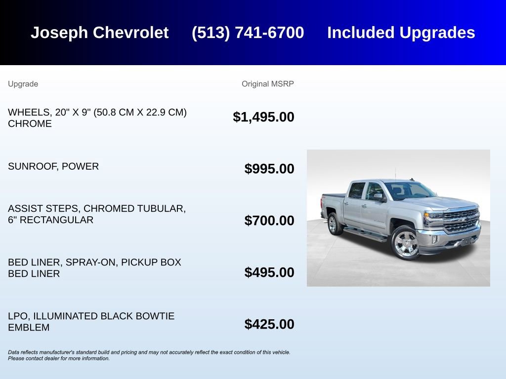 Used 2018 Chevrolet Silverado 1500 LTZ AWD/4WD image 5