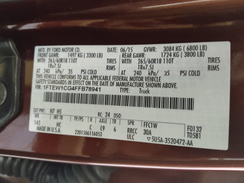 Used 2015 Ford F150 Lariat RWD image 33