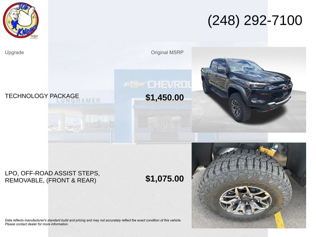 Used 2025 Chevrolet Colorado ZR2 w/ Technology Package AWD/4WD image 5