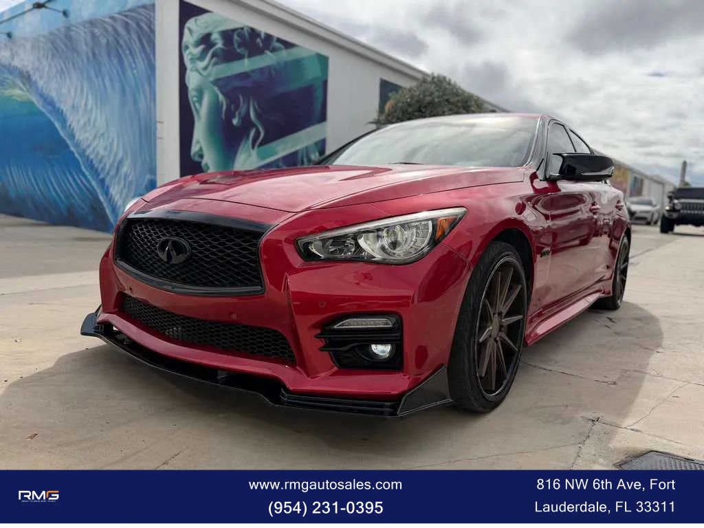 Used 2017 INFINITI Q50 Red Sport 400 image 1