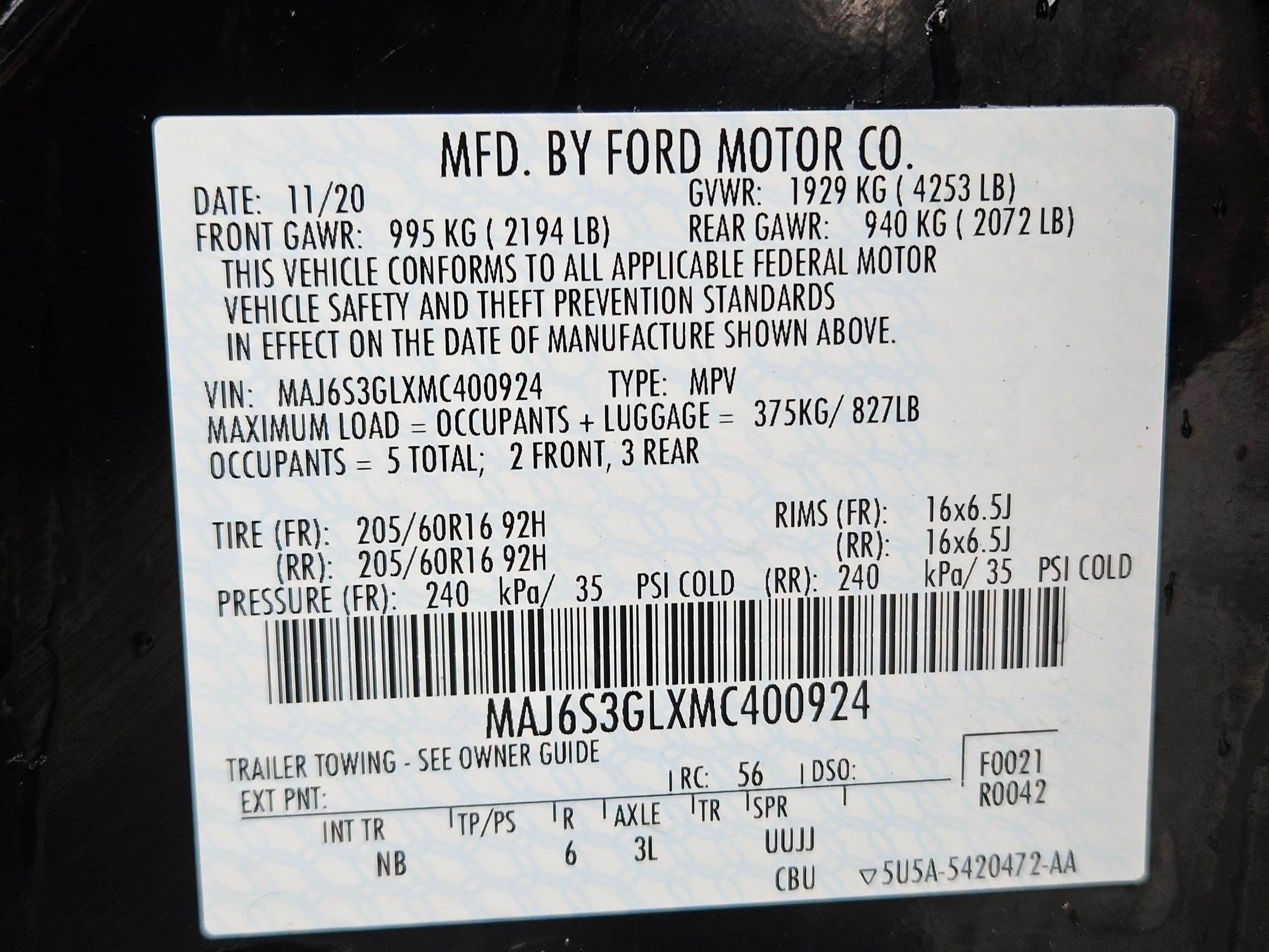 Used 2021 Ford EcoSport SE w/ SE Convenience Package AWD/4WD image 35
