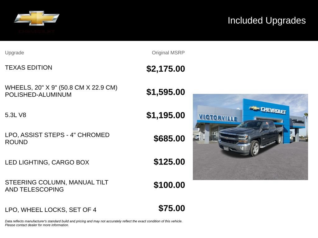 Certified 2018 Chevrolet Silverado 1500 LT w/ Texas Edition RWD image 5