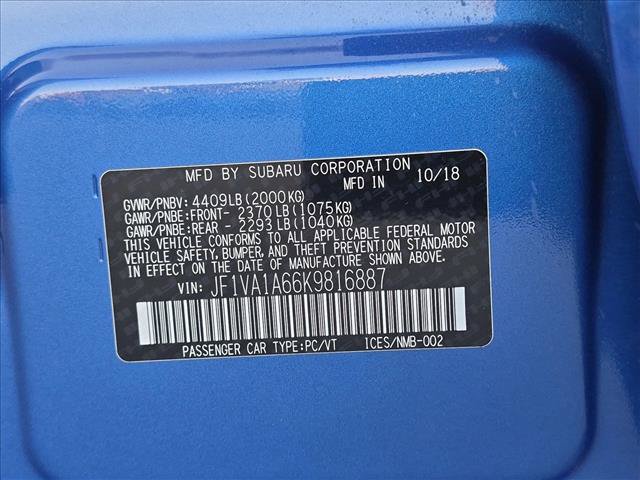 Used 2019 Subaru WRX AWD/4WD image 22