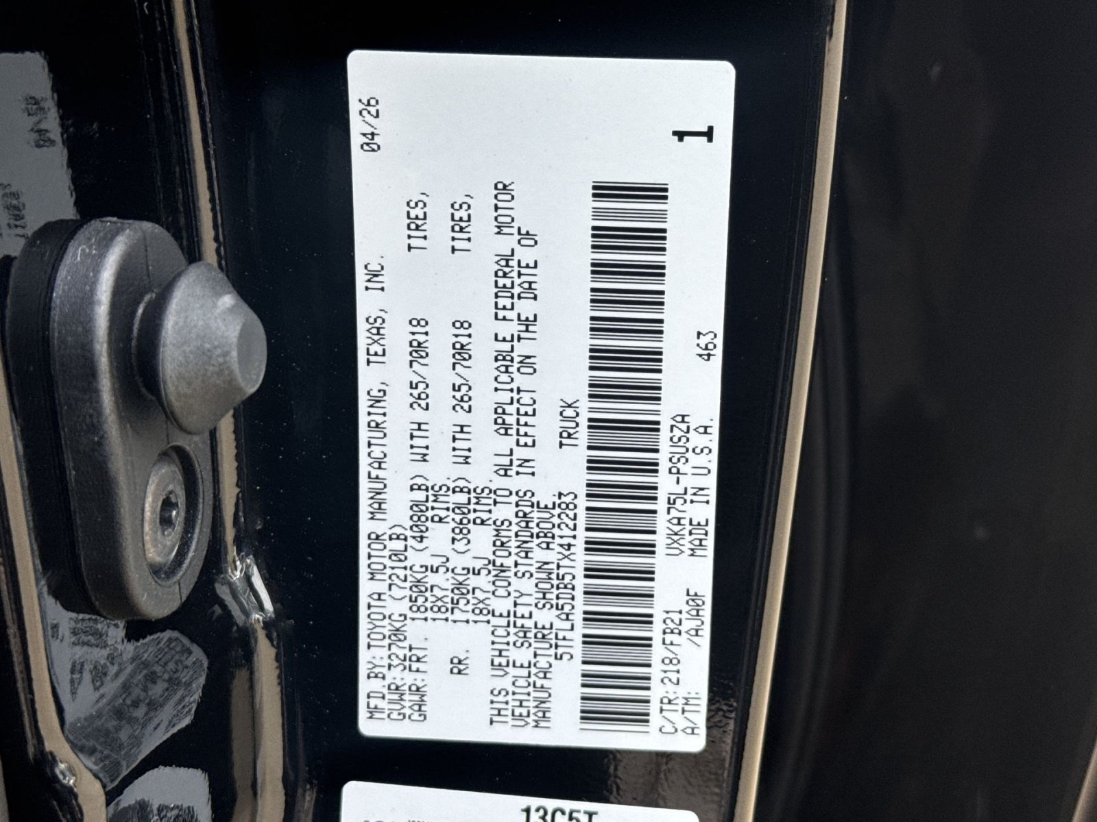 New 2026 Toyota Tundra SR5 AWD/4WD image 36