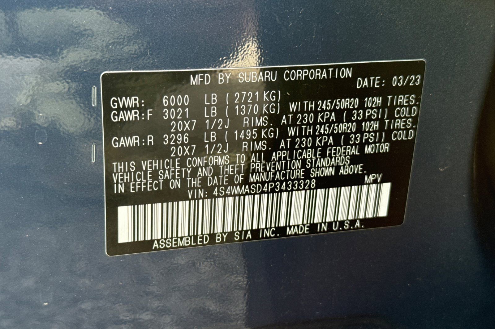 Used 2023 Subaru Ascent Limited AWD/4WD image 54