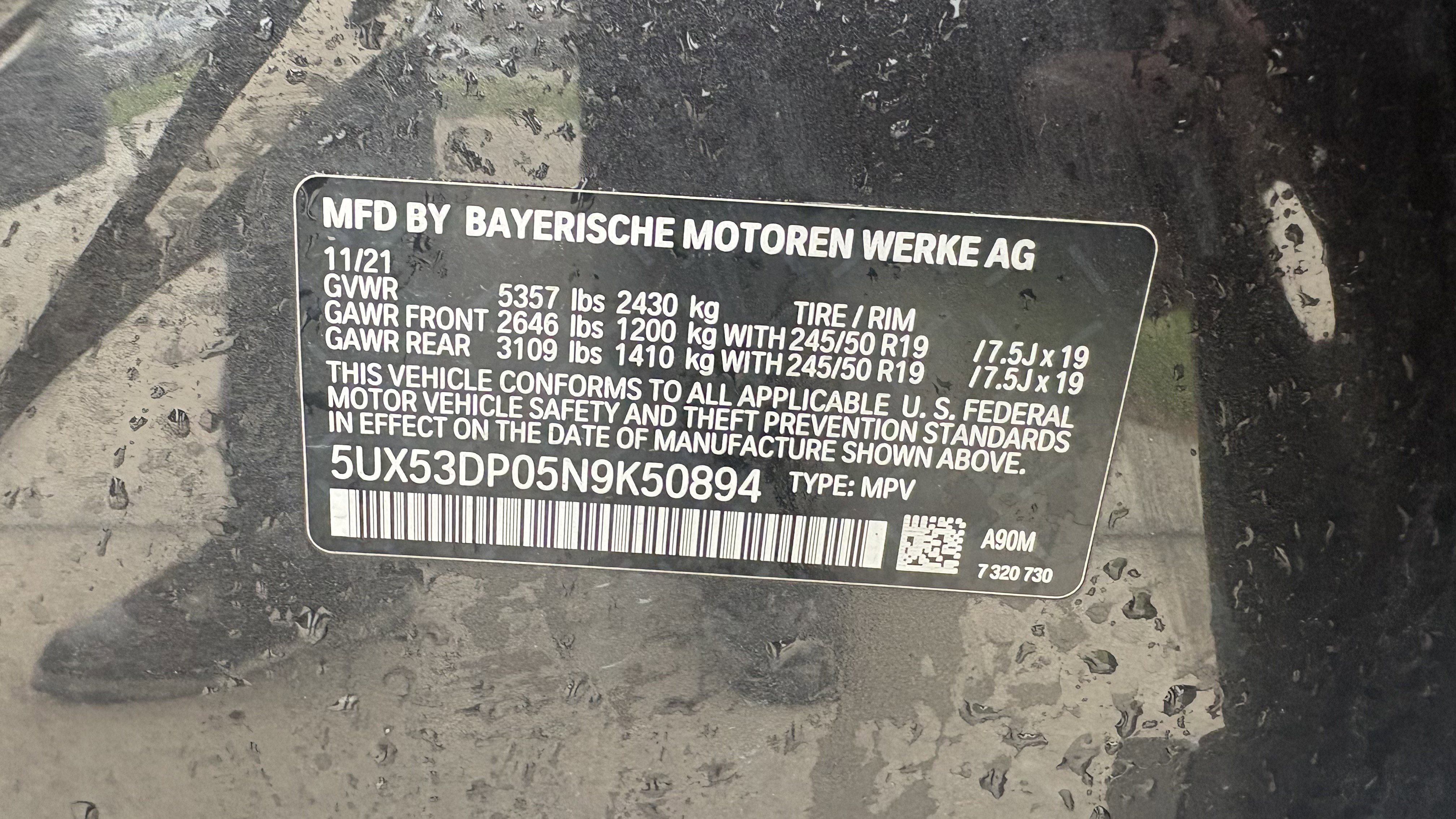 Used 2022 BMW X3 xDrive30i w/ Premium Package 2 image 16