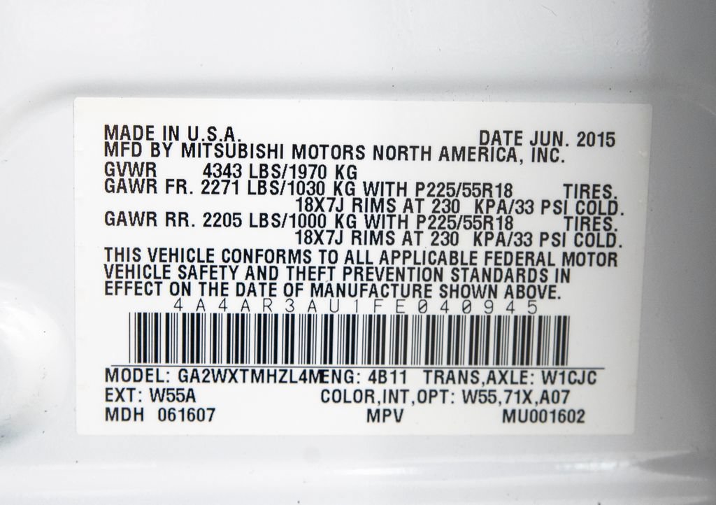 Used 2015 Mitsubishi Outlander Sport ES AWD/4WD image 26