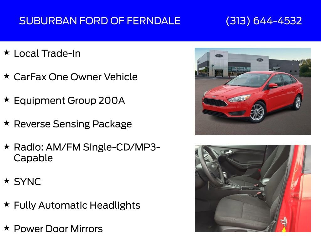 Used 2015 Ford Focus SE w/ Reverse Sensing Package image 4