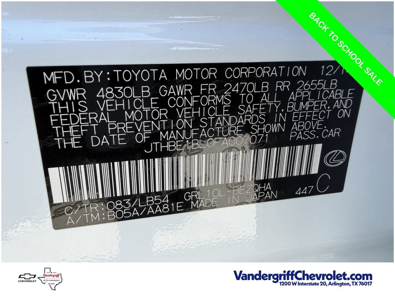 Used 2015 Lexus GS 350 w/ F Sport Package RWD image 28