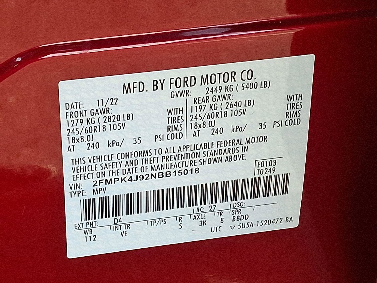 Used 2022 Ford Edge SEL w/ Convenience Package image 26