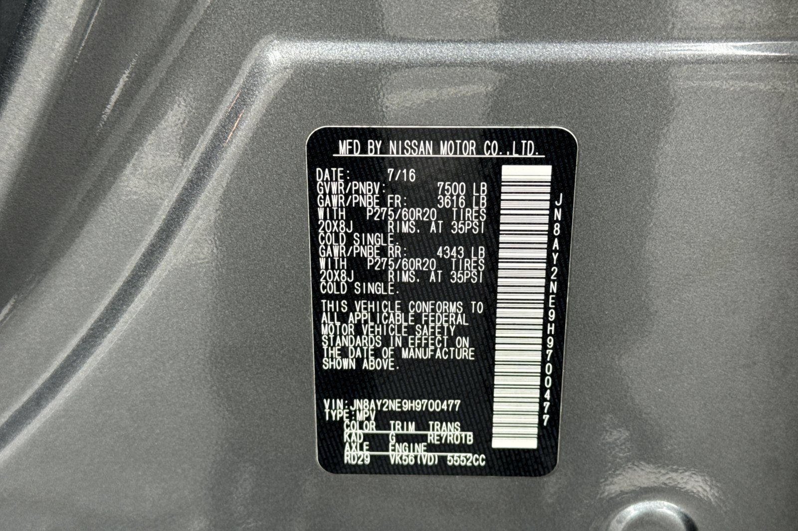 Used 2017 Nissan Armada Platinum w/ Captain Seat Package AWD/4WD image 31
