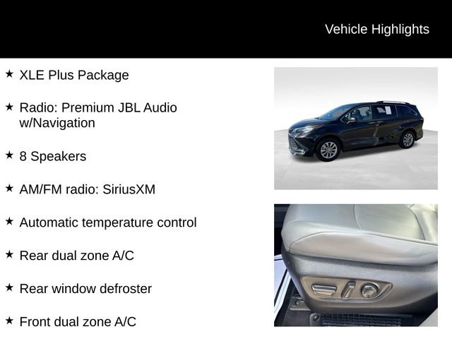 Used 2022 Toyota Sienna XLE w/ XLE Plus Package image 7