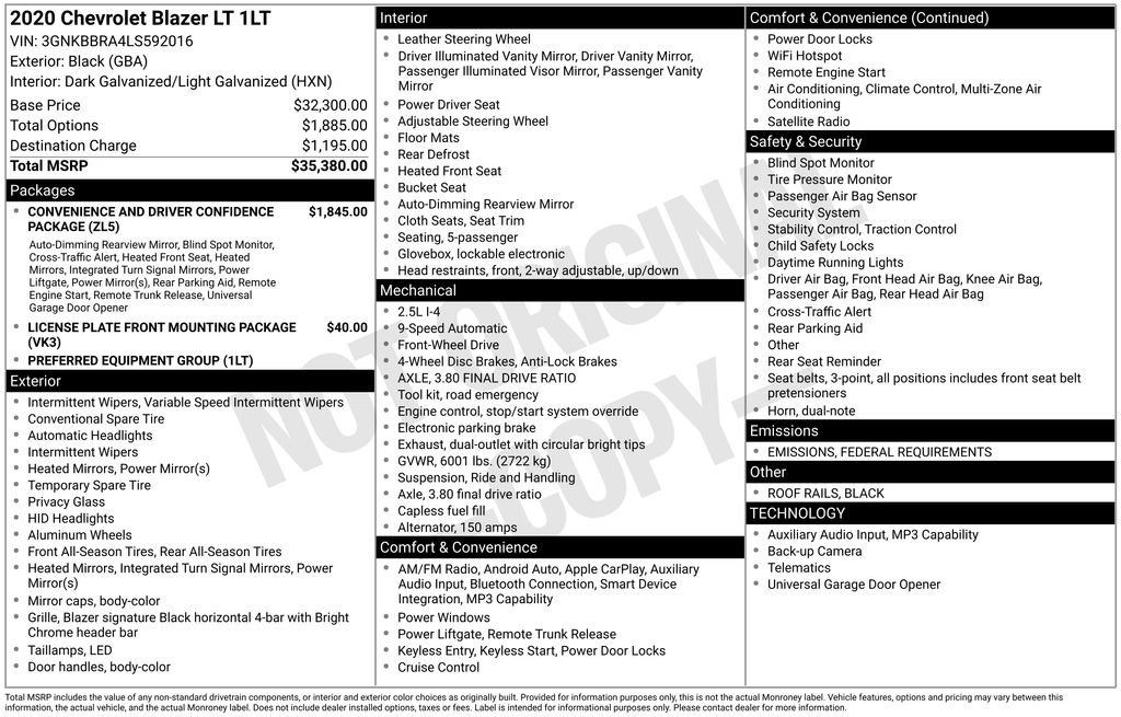 Used 2020 Chevrolet Blazer LT image 4
