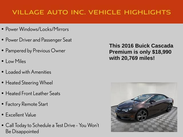 Used 2016 Buick Cascada Premium FWD image 14