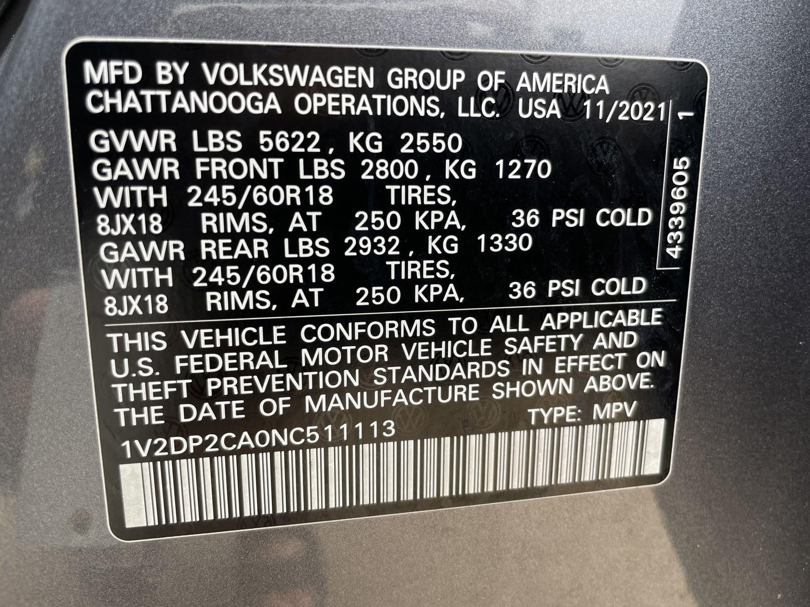 Used 2022 Volkswagen Atlas SE FWD image 11