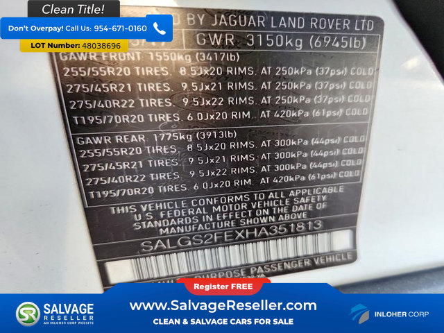 Used 2017 Land Rover Range Rover Supercharged AWD/4WD image 16