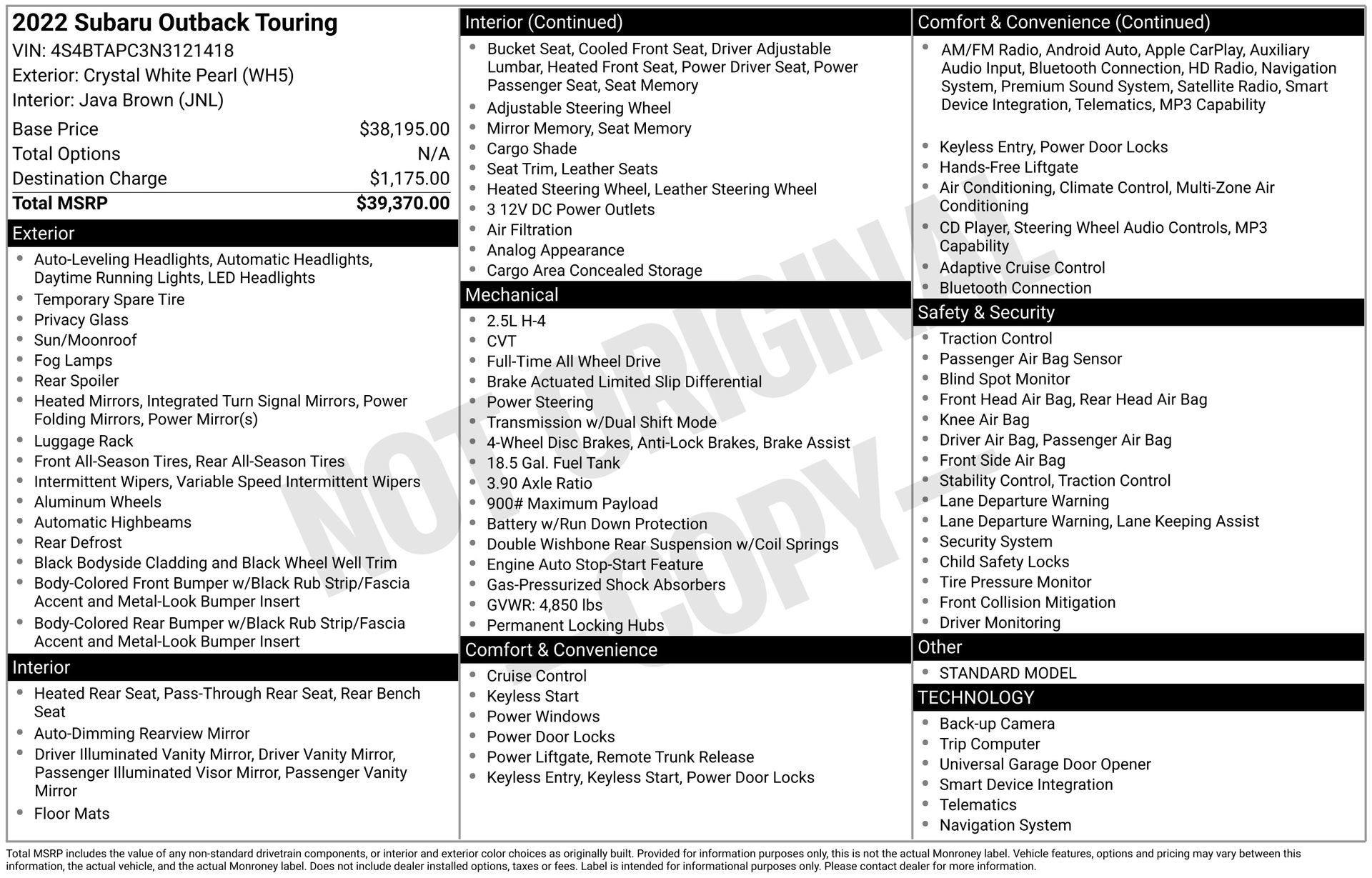 Used 2022 Subaru Outback Touring image 5