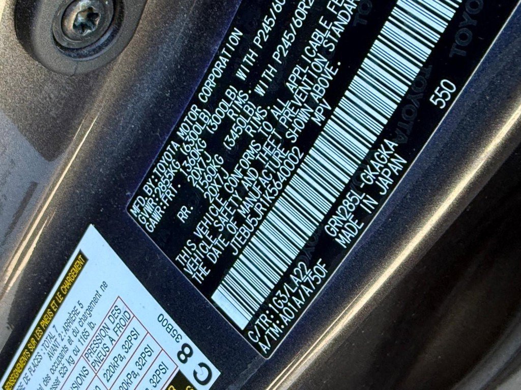 Certified 2019 Toyota 4Runner Limited AWD/4WD image 28
