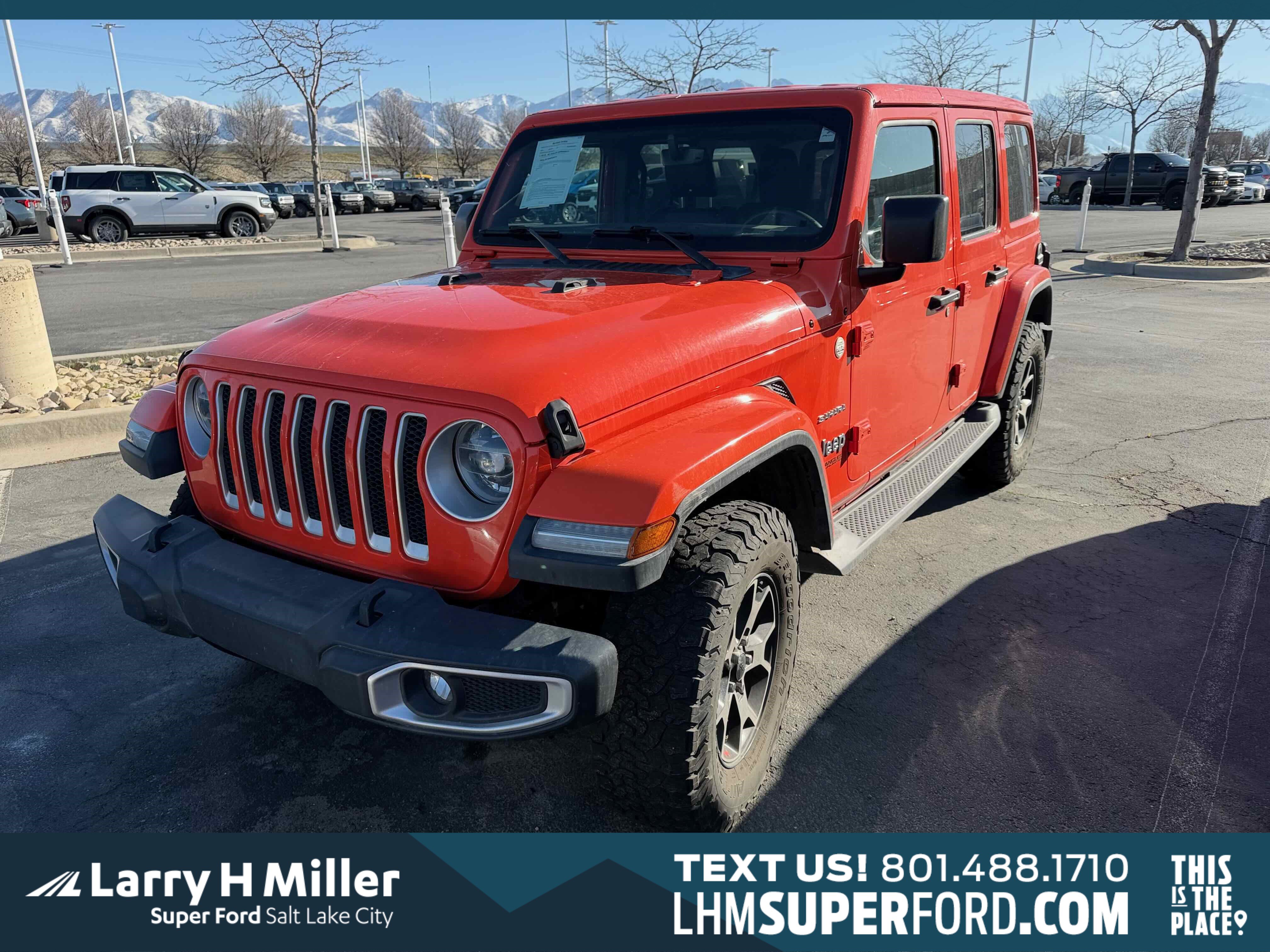Used 2019 Jeep Wrangler Unlimited Sahara w/ Uconnect 4C Nav & Sound Group image 1