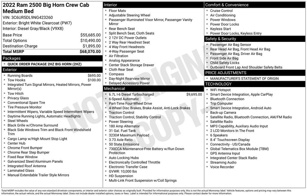 Used 2022 RAM 2500 Big Horn AWD/4WD image 6