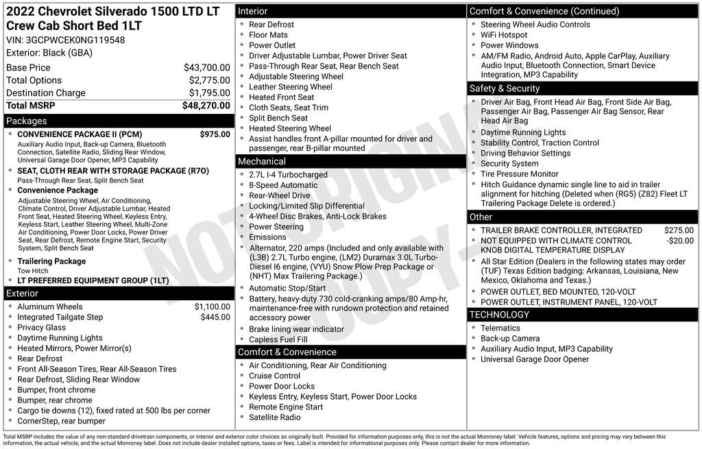 Used 2022 Chevrolet Silverado 1500 LT w/ Convenience Package II RWD image 6