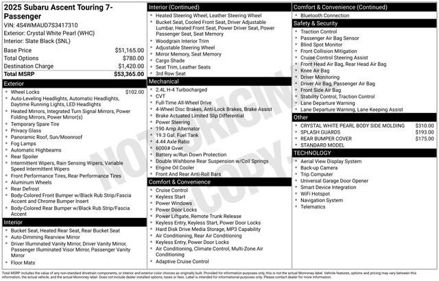Used 2025 Subaru Ascent Touring image 5