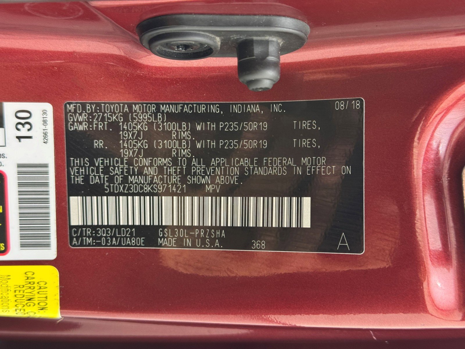 Used 2019 Toyota Sienna SE w/ Carpet Mat Package FWD image 40