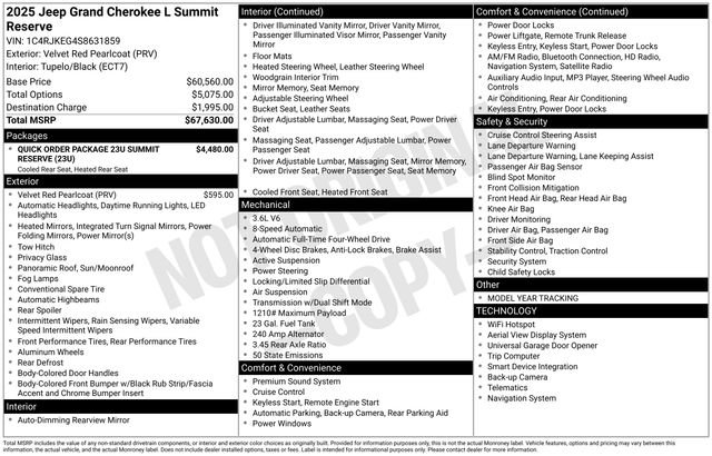 Used 2025 Jeep Grand Cherokee L Summit image 27
