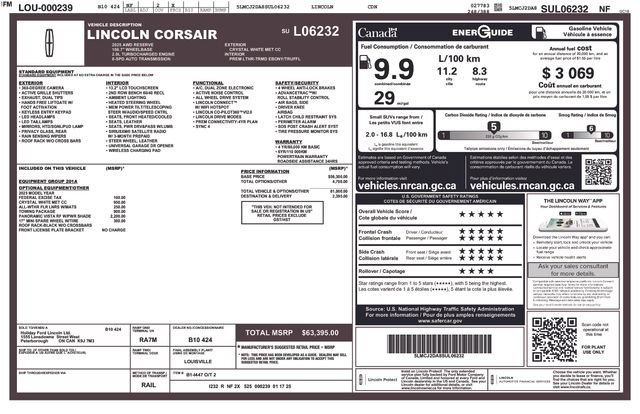 Used 2025 Lincoln Corsair Reserve w/ Towing Package AWD/4WD image 38