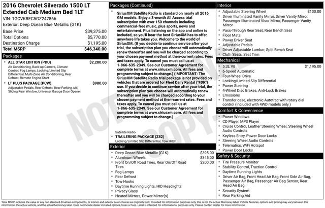 Used 2016 Chevrolet Silverado 1500 LT w/ All Star Edition image 6