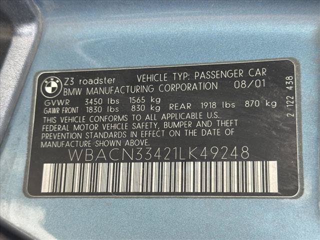 Used 2001 BMW Z3 2.5i RWD image 19