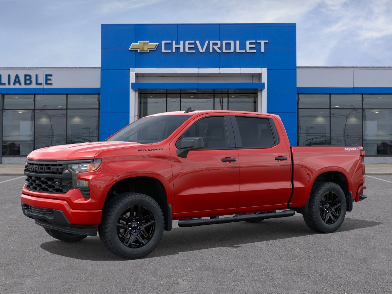 New 2026 Chevrolet Silverado 1500 Custom w/ Turbomax Blackout Package AWD/4WD image 2