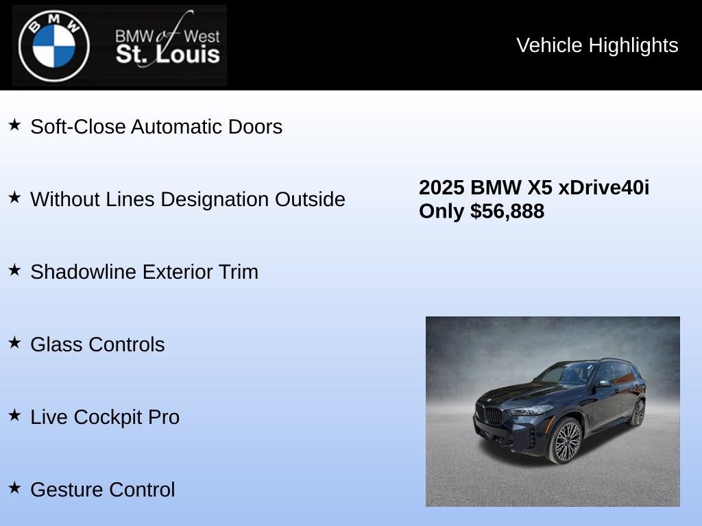 Used 2025 BMW X5 xDrive40i w/ Executive Package AWD/4WD image 25