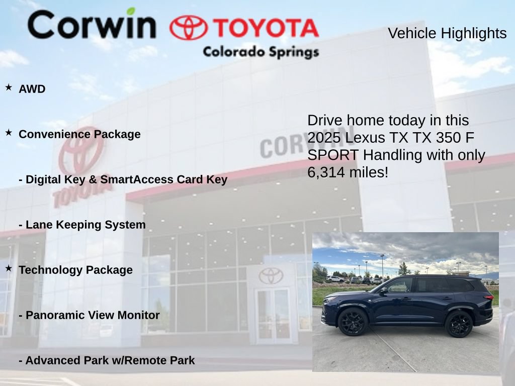 Used 2025 Lexus TX 350 AWD w/ Technology Package image 7